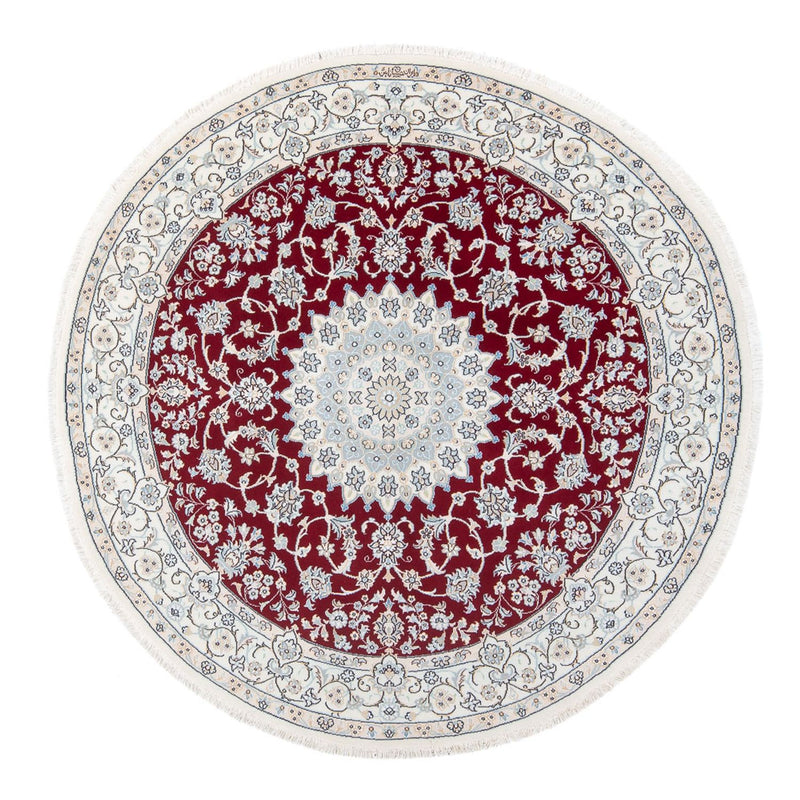 Perserteppich - Nain - Premium rund  - 150 x 150 cm - rot