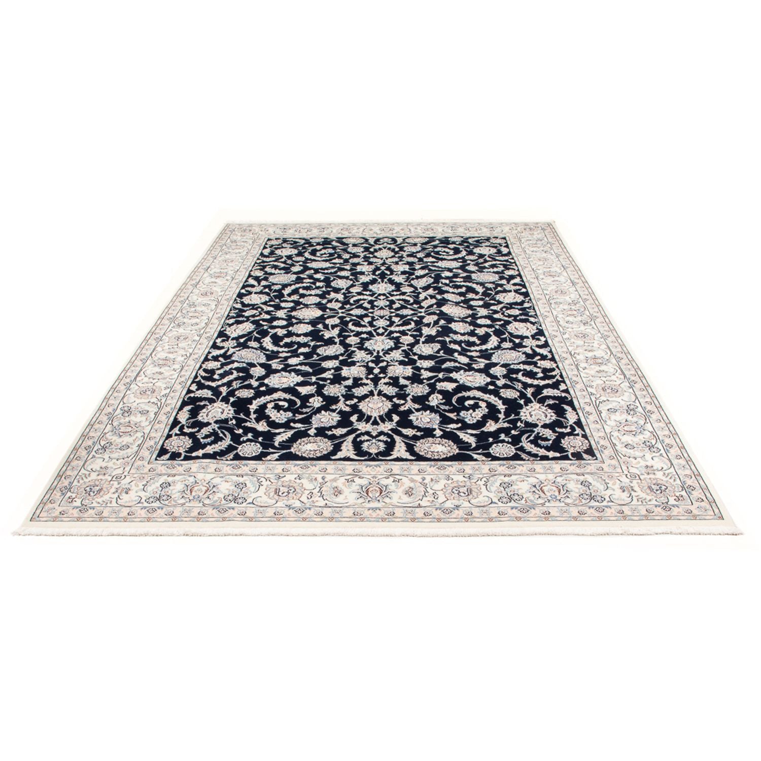 Perserteppich - Nain - Premium - 294 x 198 cm - dunkelblau
