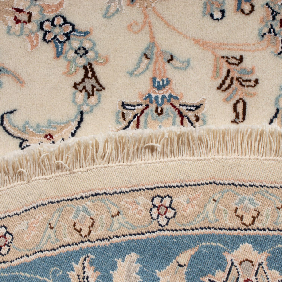 Perserteppich - Nain - Premium rund  - 150 x 150 cm - creme