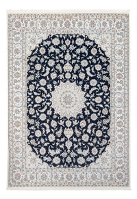 Perserteppich - Nain - Premium - 207 x 146 cm - dunkelblau