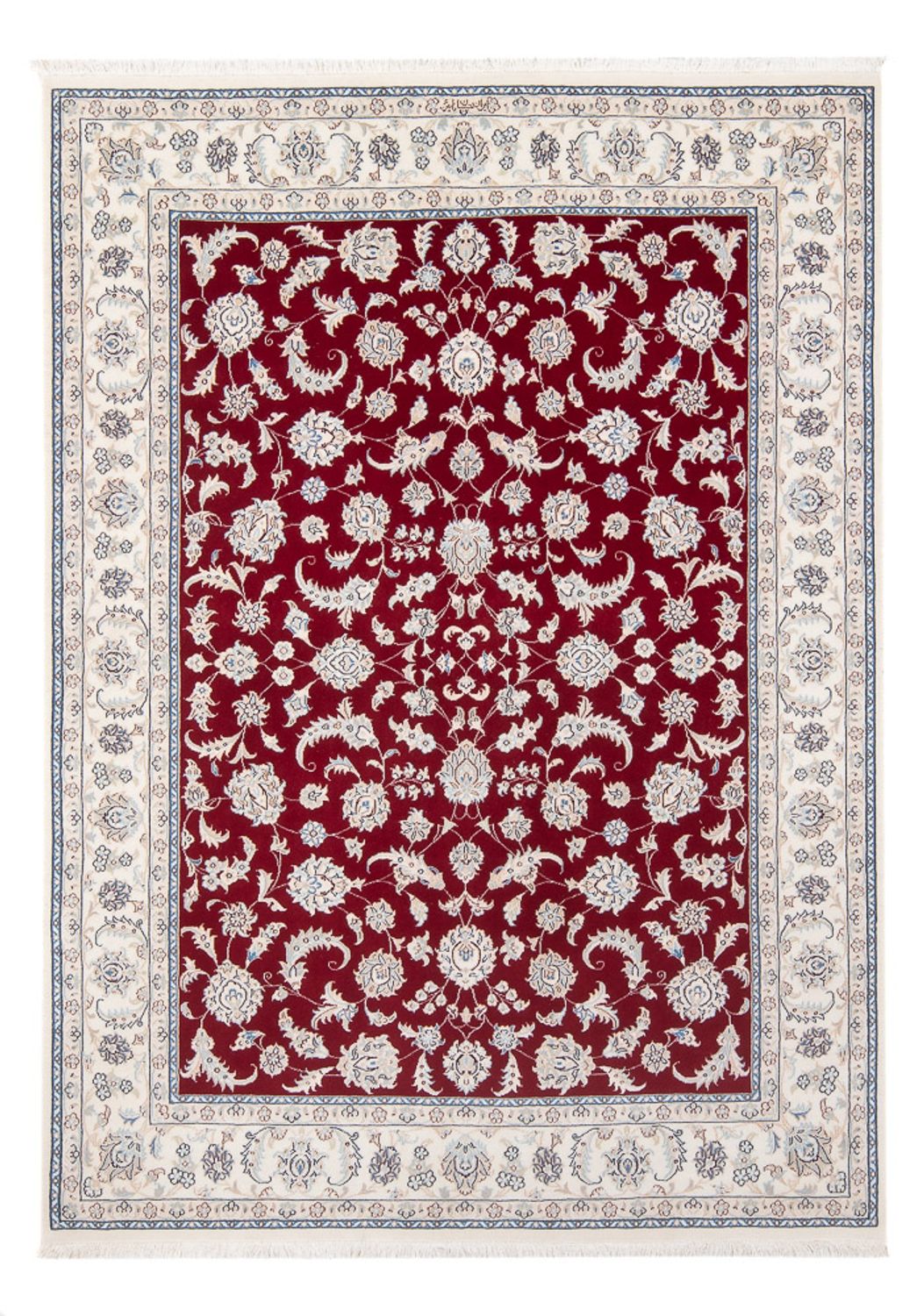 Perserteppich - Nain - Premium - 204 x 146 cm - rot