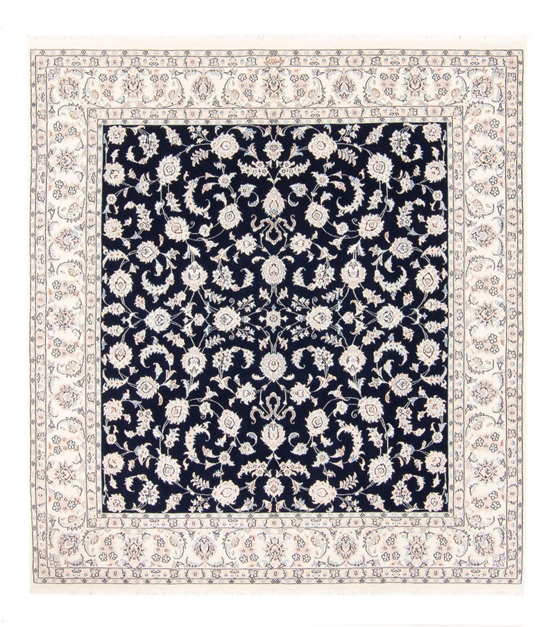 Perserteppich - Nain quadratisch  - 213 x 200 cm - dunkelblau