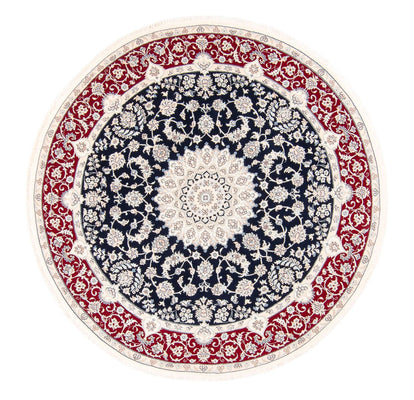 Perserteppich - Nain rund  - 200 x 200 cm - dunkelblau