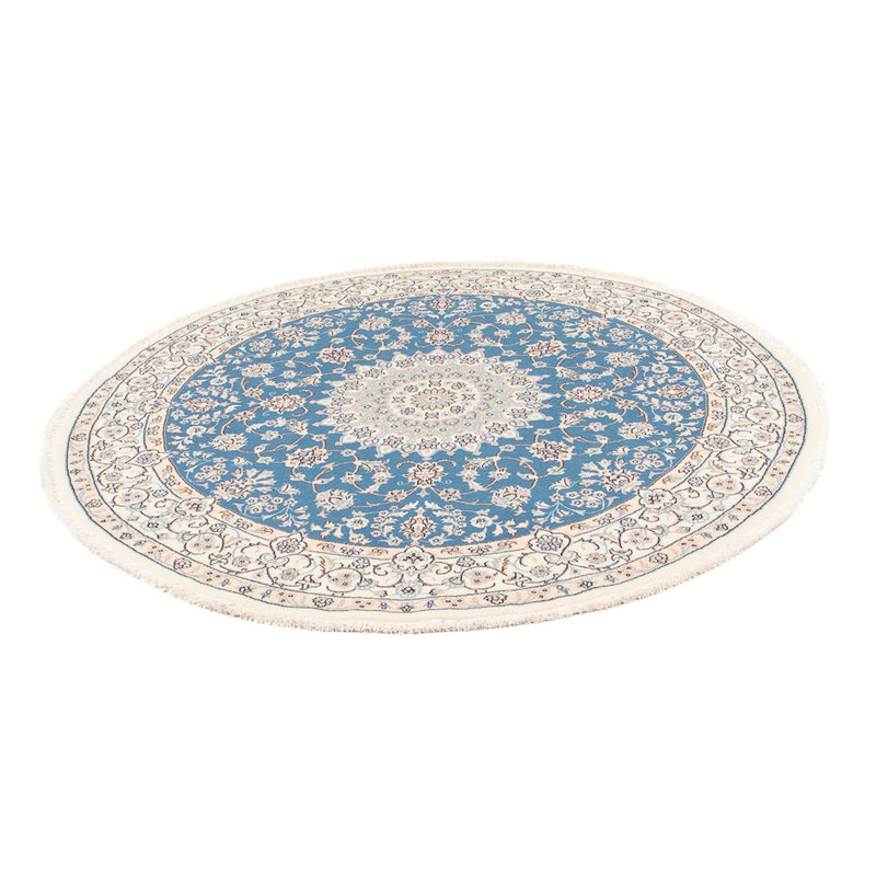 Perserteppich - Nain - Premium rund  - 157 x 150 cm - blau