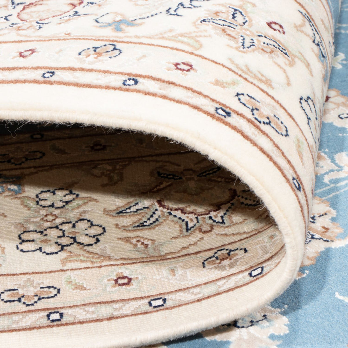 Perserteppich - Nain - Royal - 210 x 149 cm - hellblau