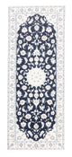 Läufer Perser - Nain - Royal - 197 x 80 cm - dunkelblau