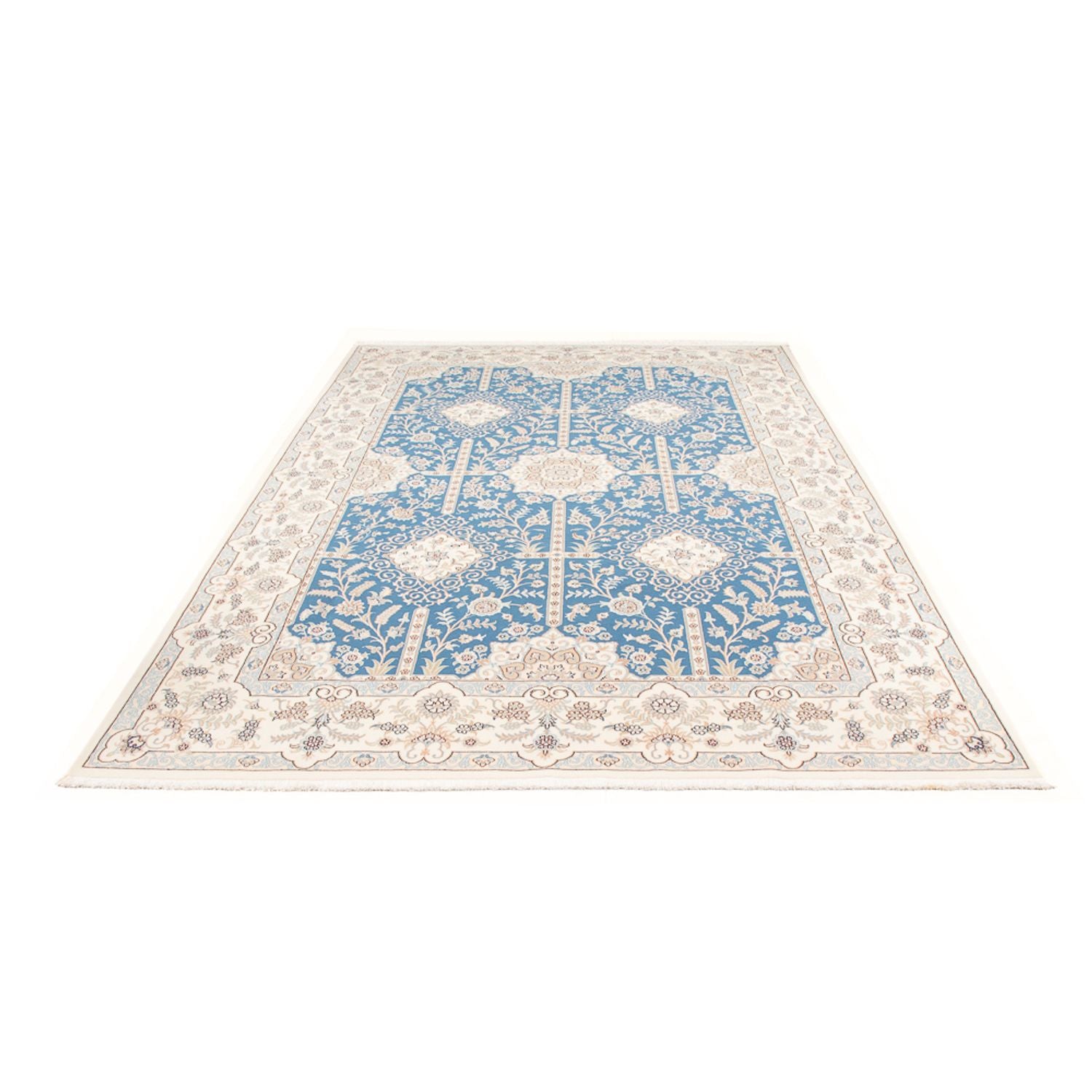 Perserteppich - Nain - Premium - 300 x 198 cm - hellblau