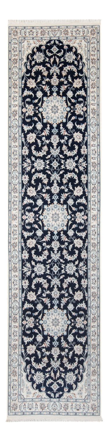 Läufer Perser - Nain - Premium - 306 x 81 cm - dunkelblau