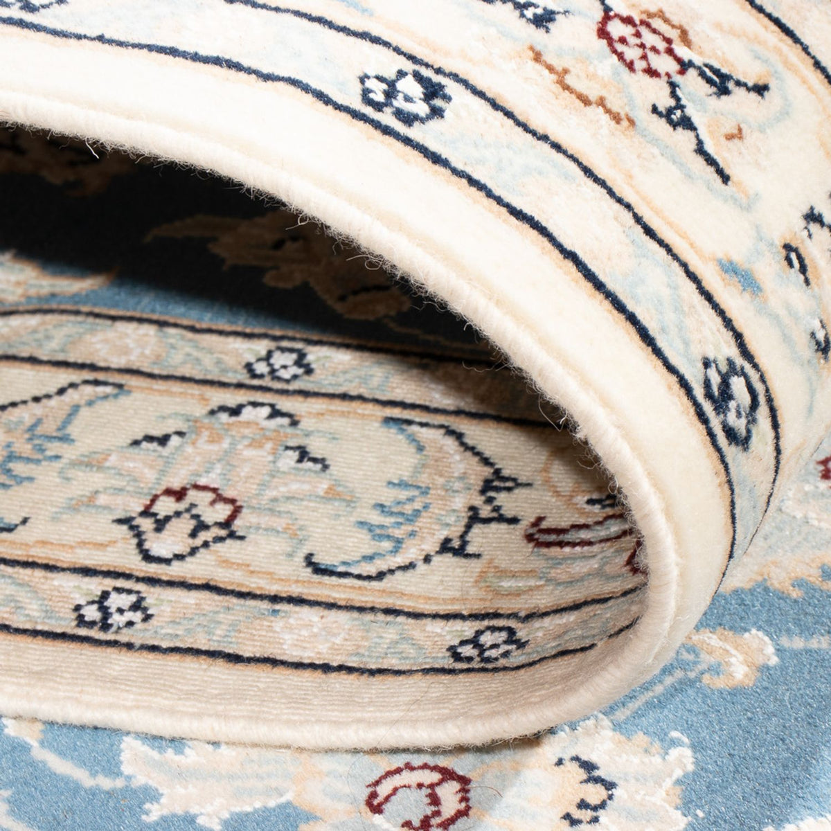 Läufer Perser - Nain - Premium - 300 x 80 cm - blau