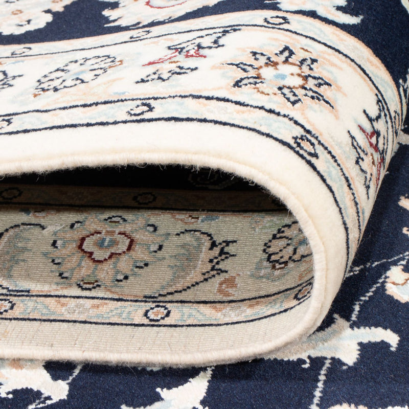 Läufer Perser - Nain - Premium - 394 x 92 cm - dunkelblau