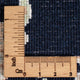 Läufer Perser - Nain - Premium - 394 x 92 cm - dunkelblau