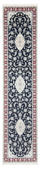 Läufer Perser - Nain - Premium - 347 x 87 cm - dunkelblau