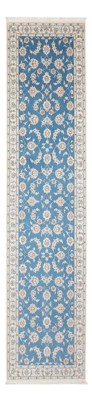 Läufer Perser - Nain - Premium - 308 x 81 cm - blau