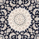 Perserteppich - Nain rund  - 204 x 195 cm - dunkelblau