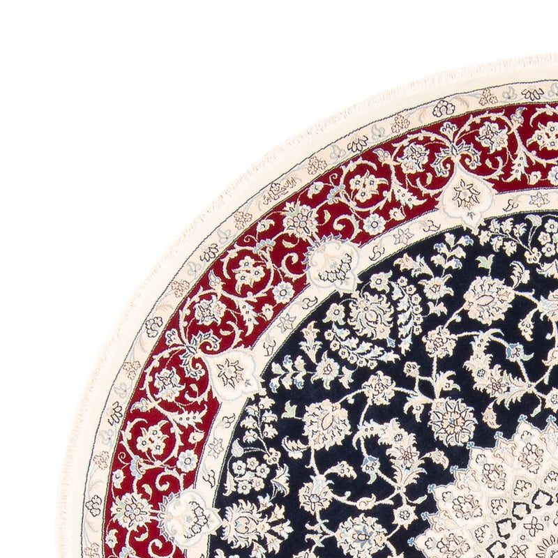 Perserteppich - Nain rund  - 204 x 195 cm - dunkelblau