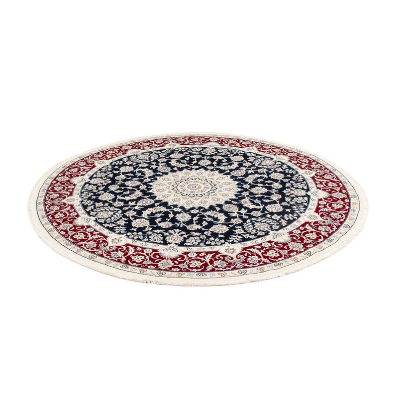 Perserteppich - Nain rund  - 204 x 195 cm - dunkelblau