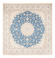 Perserteppich - Nain quadratisch  - 252 x 248 cm - hellblau