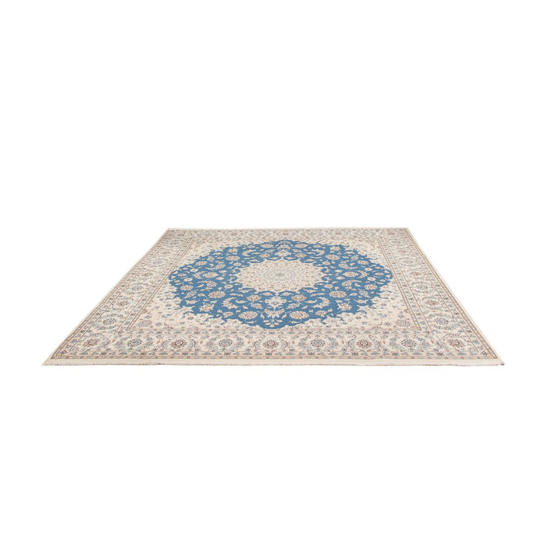 Perserteppich - Nain quadratisch  - 252 x 248 cm - hellblau