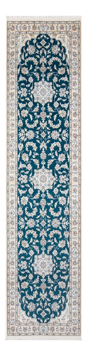 Läufer Perser - Nain - Premium - 298 x 81 cm - dunkelblau