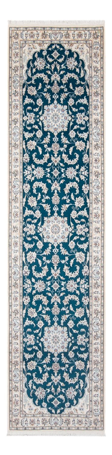 Läufer Perser - Nain - Premium - 298 x 81 cm - dunkelblau