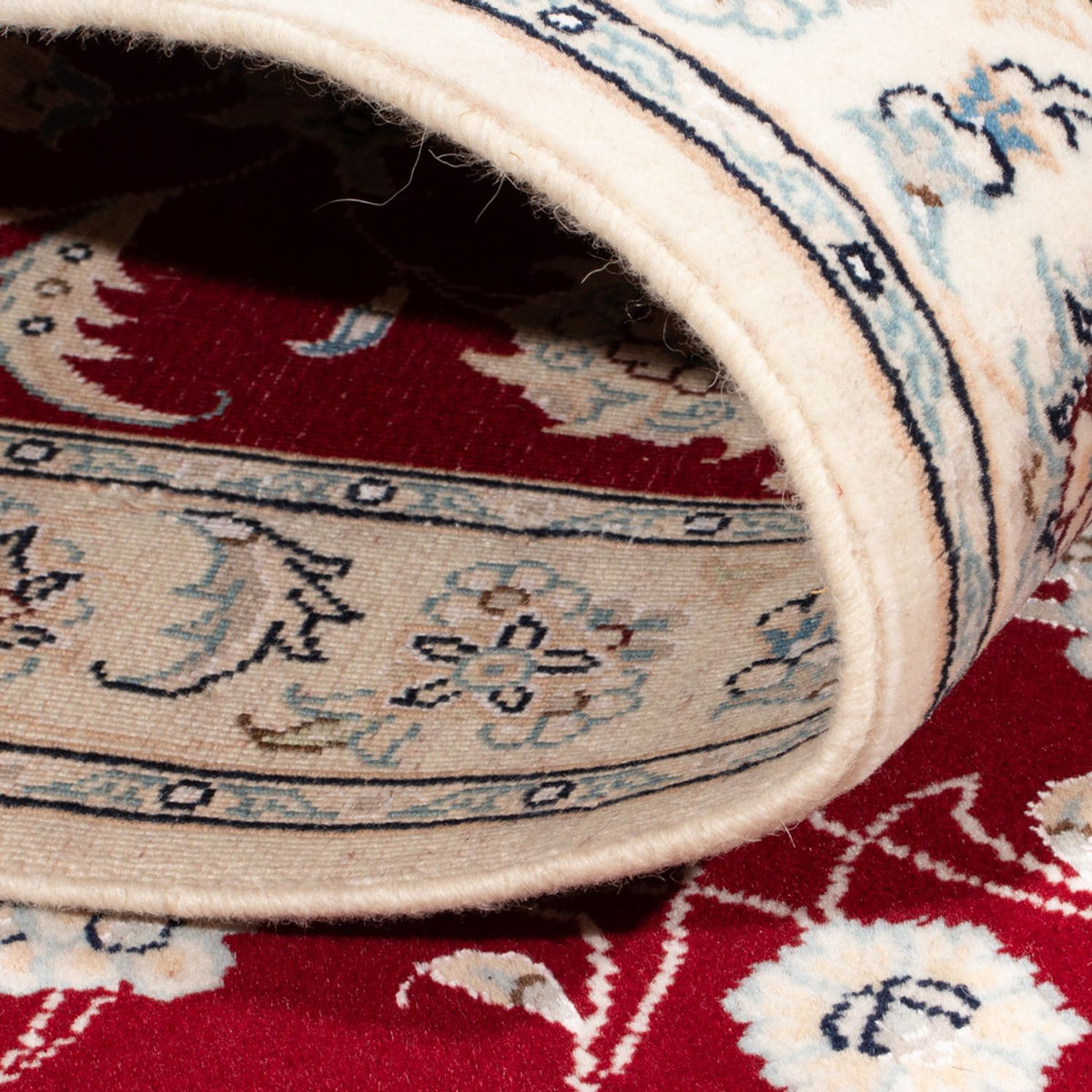 Läufer Perser - Nain - Royal - 196 x 79 cm - rot