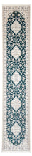 Läufer Perser - Nain - Premium - 397 x 88 cm - dunkelblau