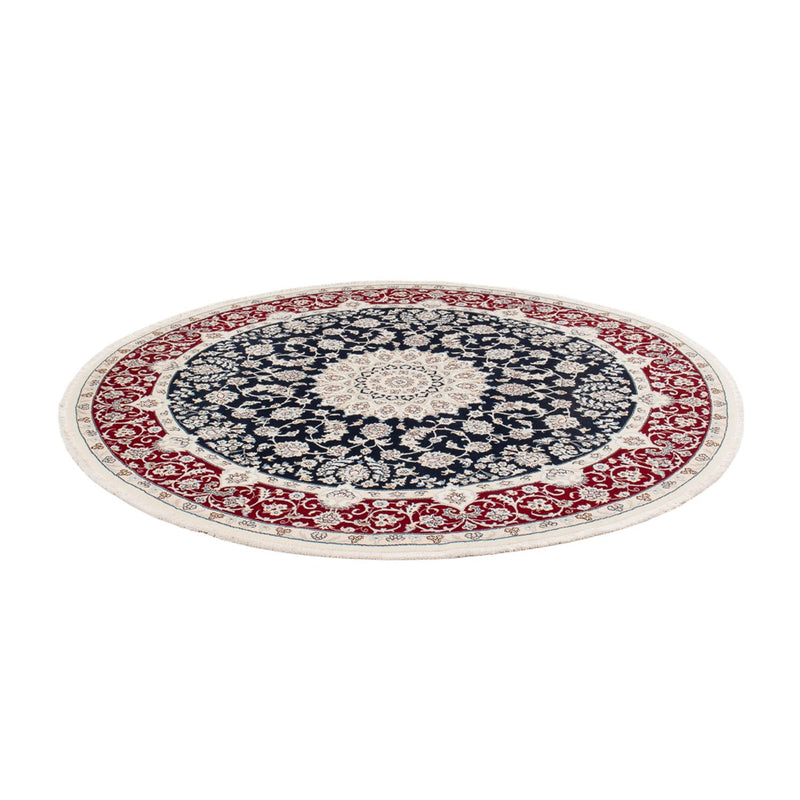 Perserteppich - Nain rund  - 206 x 195 cm - dunkelblau