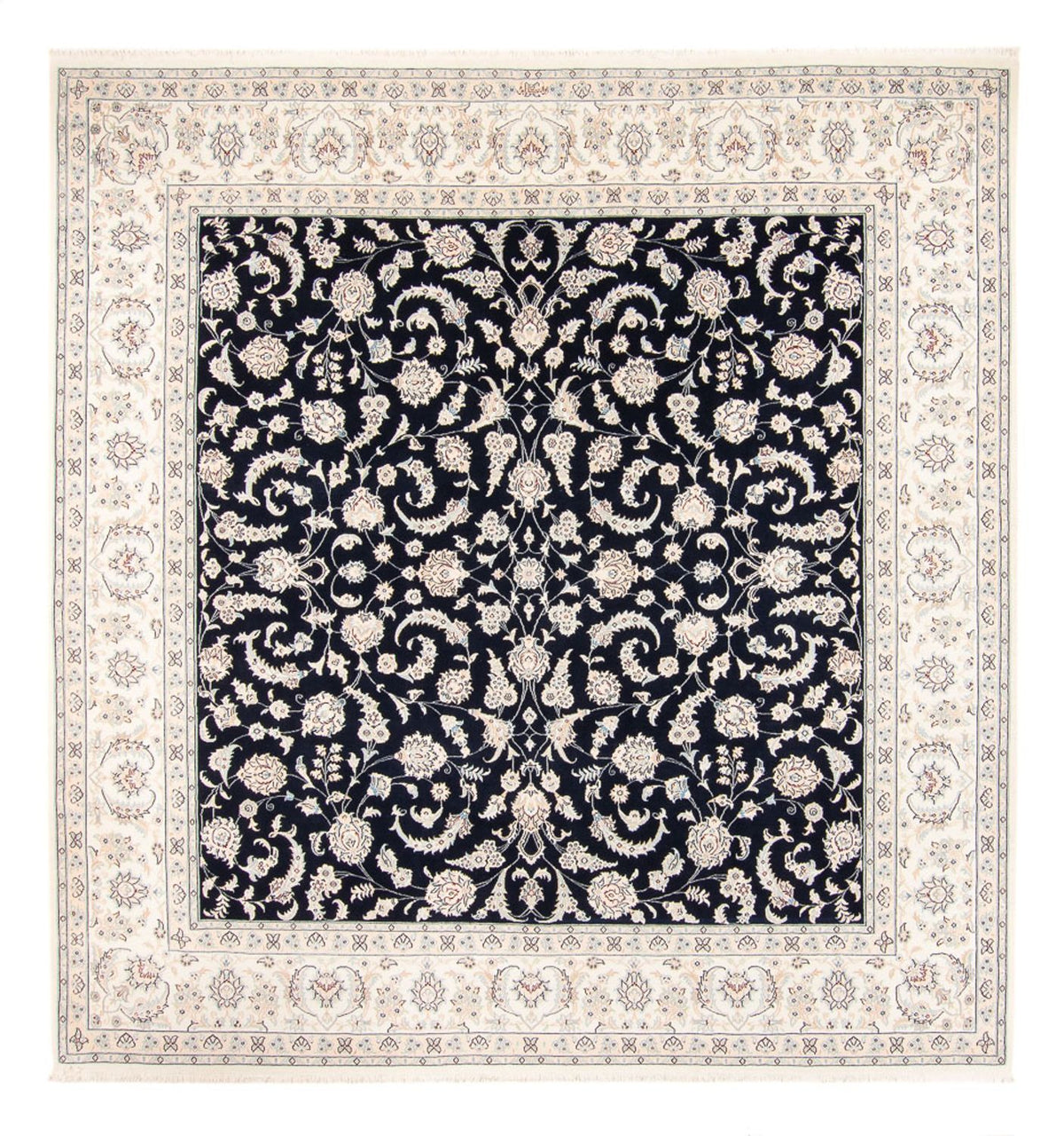 Perserteppich - Nain - 261 x 249 cm - dunkelblau
