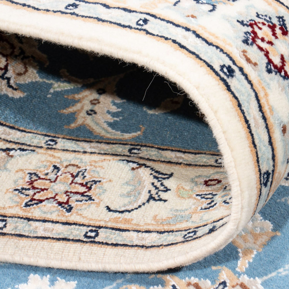 Läufer Perser - Nain - Premium - 245 x 82 cm - blau