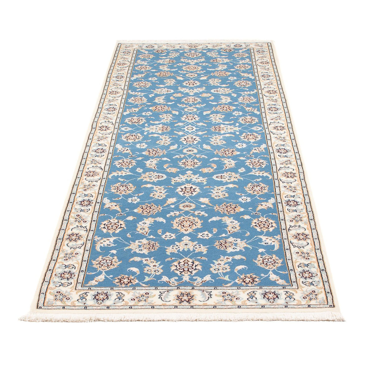 Läufer Perser - Nain - Premium - 245 x 82 cm - blau