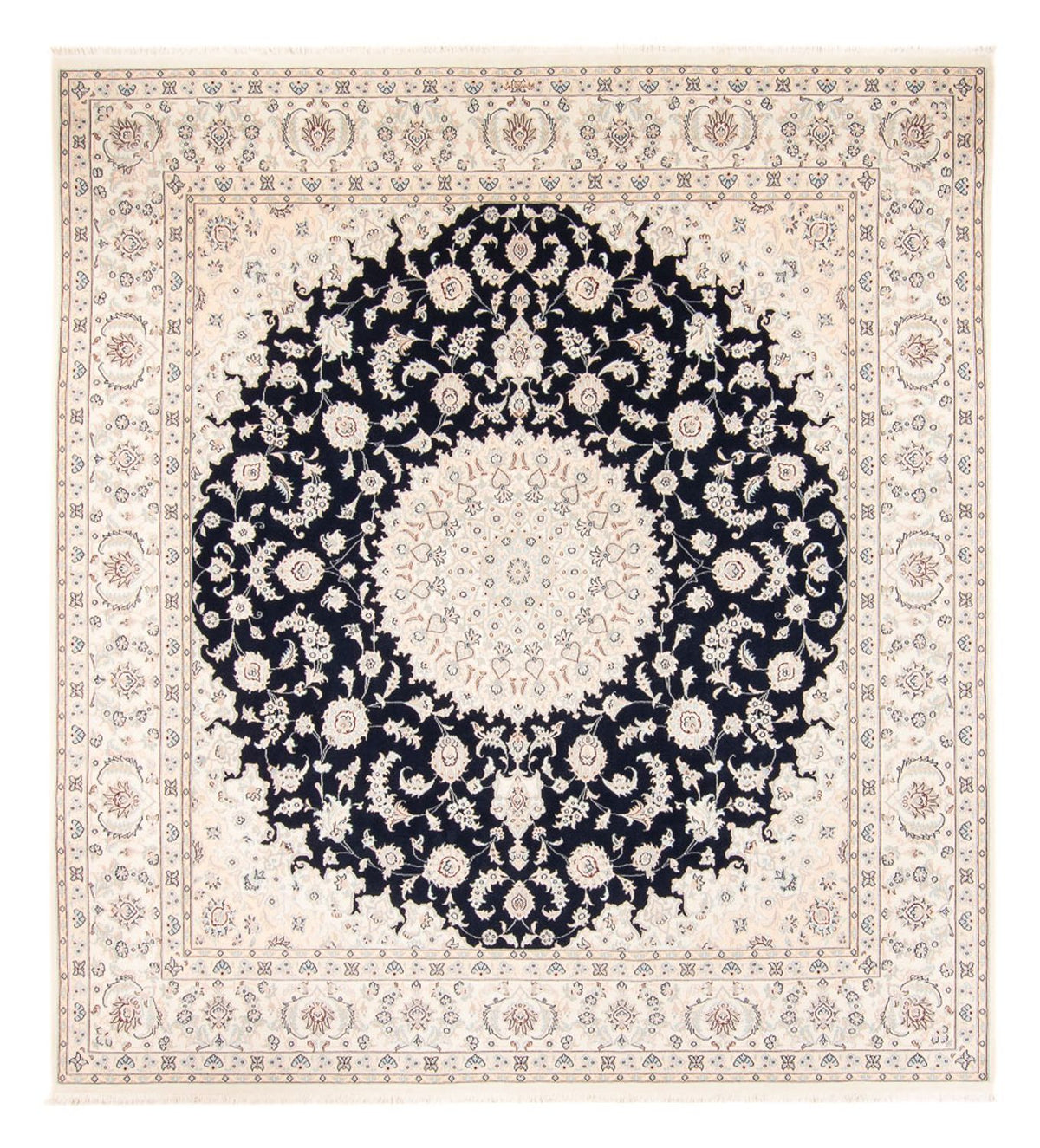 Perserteppich - Nain - 268 x 245 cm - dunkelblau