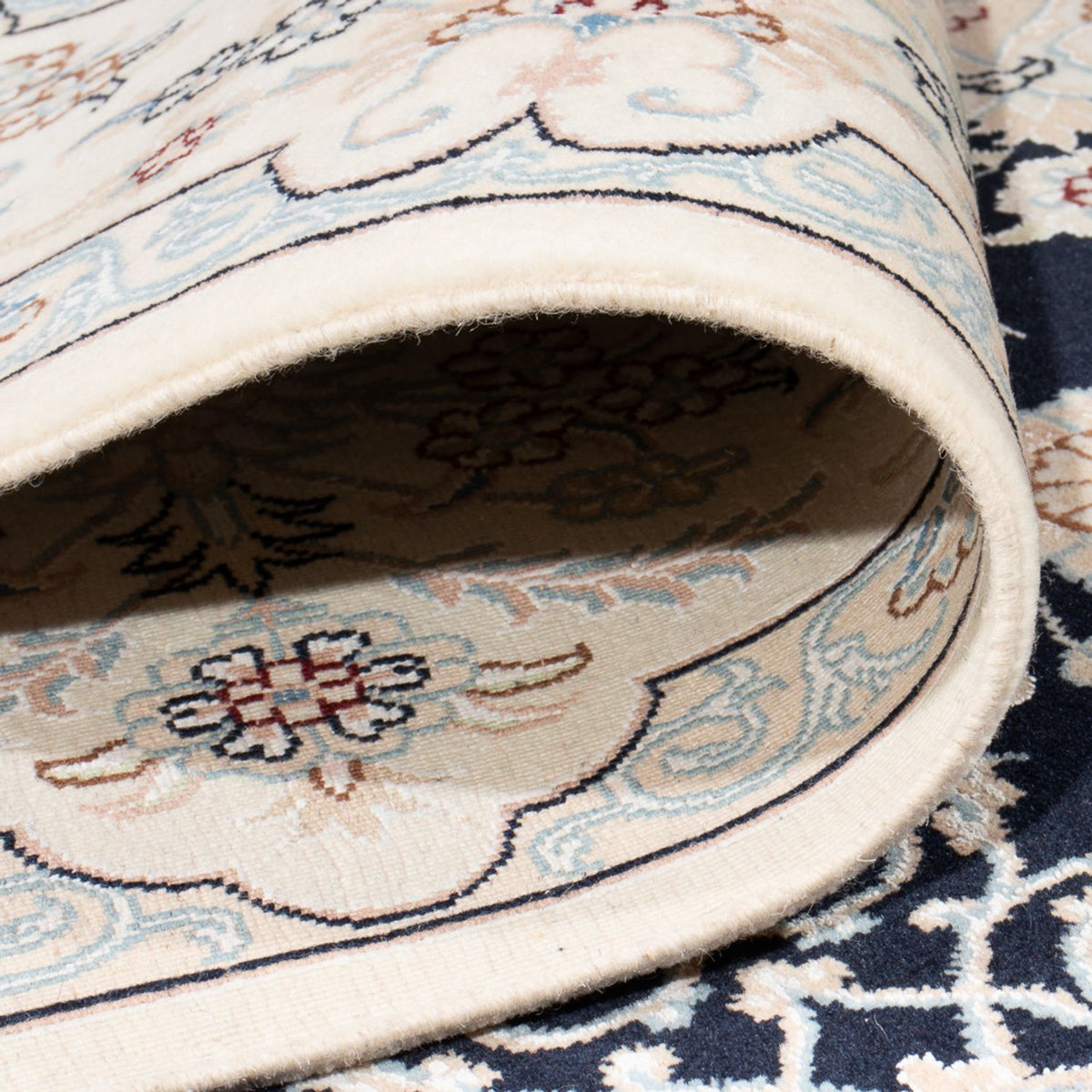 Perserteppich - Nain - Premium - 302 x 199 cm - dunkelblau