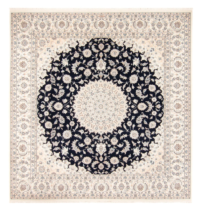 Perserteppich - Nain quadratisch  - 259 x 247 cm - dunkelblau