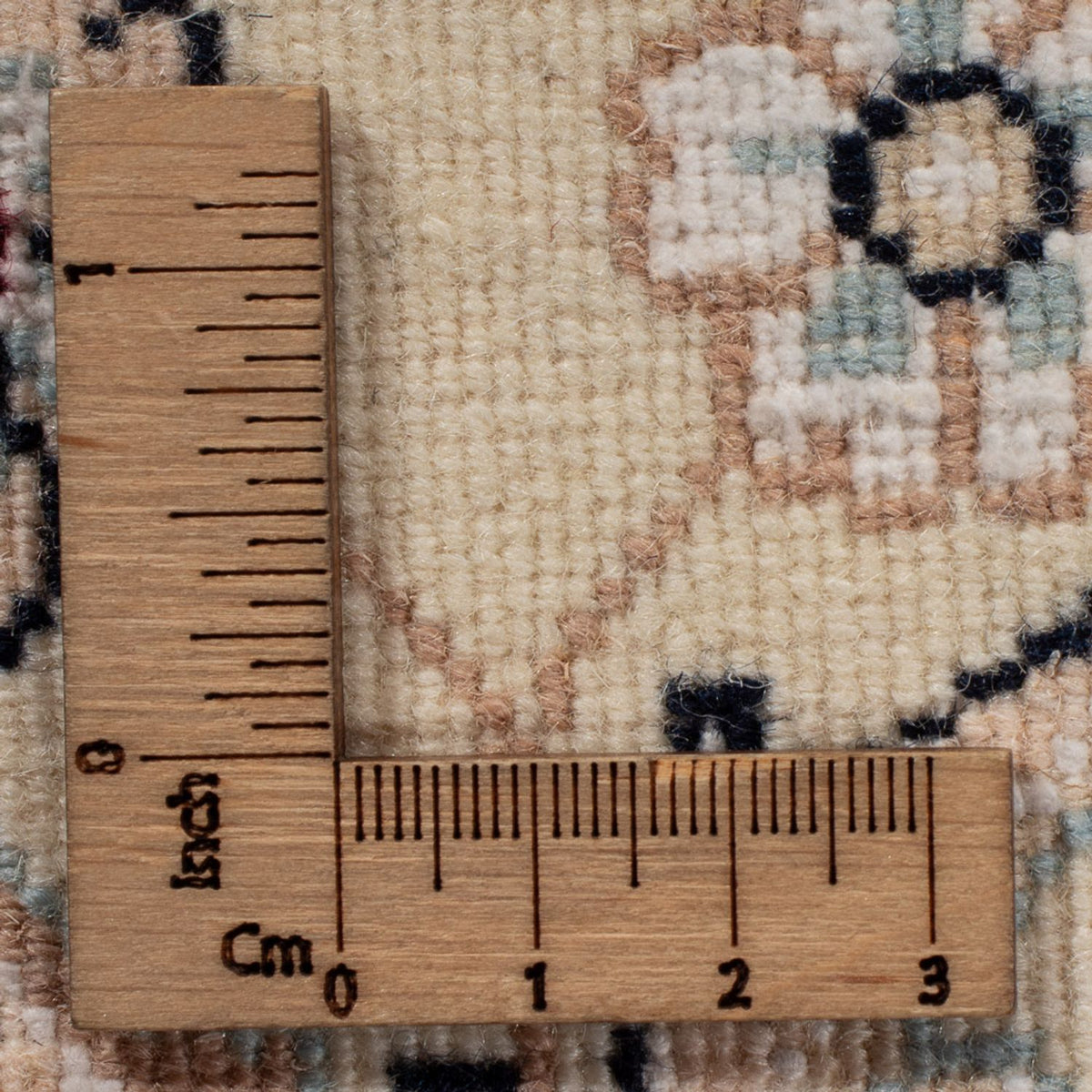 Perserteppich - Nain - 261 x 252 cm - dunkelblau