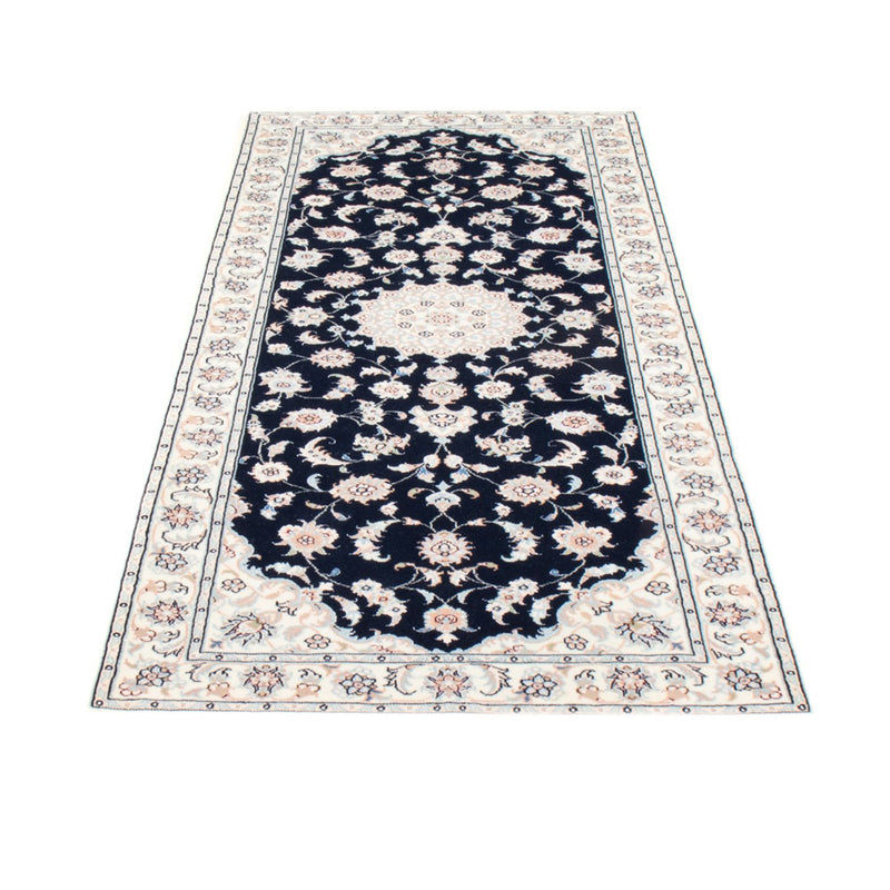 Läufer Perser - Nain - Royal - 198 x 81 cm - dunkelblau