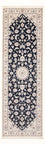 Läufer Perser - Nain - Premium - 241 x 83 cm - dunkelblau