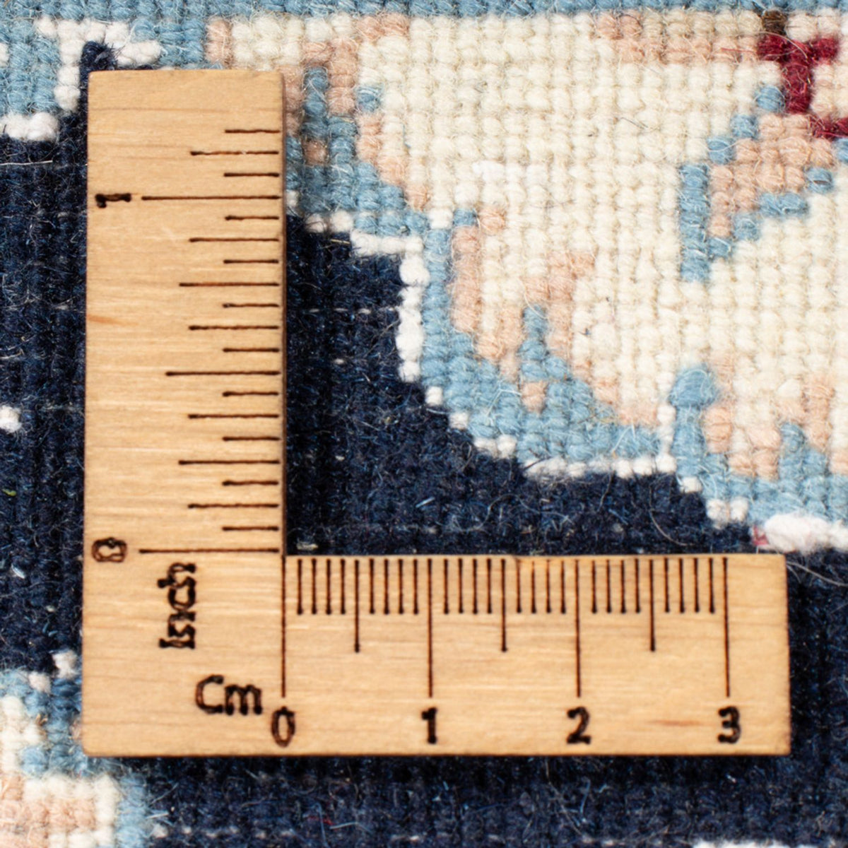 Läufer Perser - Nain - Royal - 194 x 82 cm - dunkelblau