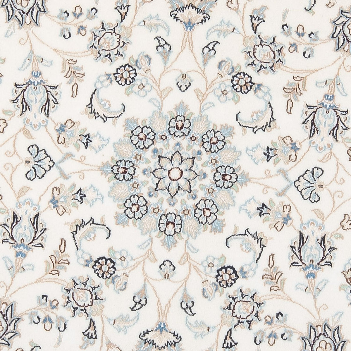 Perserteppich - Nain - Premium rund  - 148 x 149 cm - creme