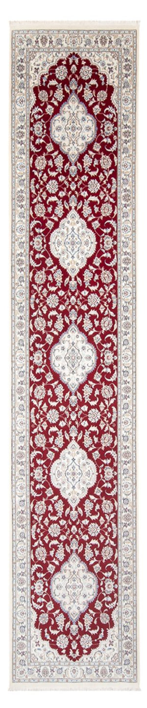 Läufer Perser - Nain - Premium - 390 x 89 cm - rot