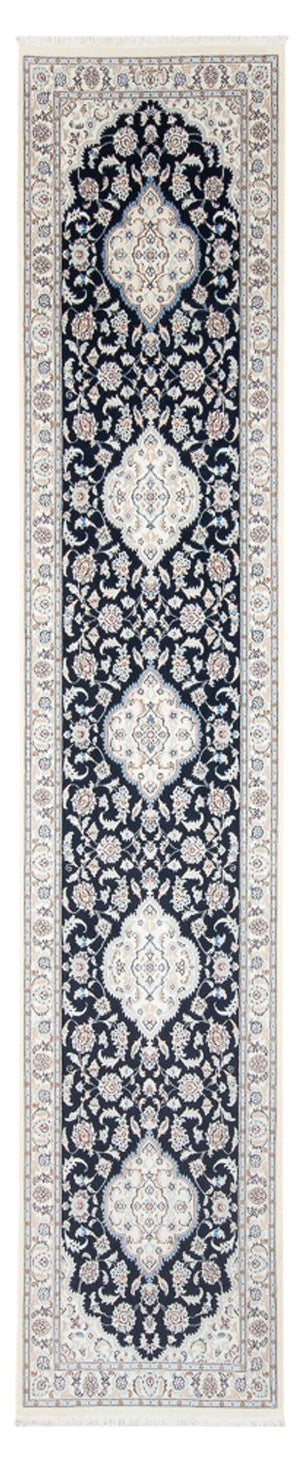 Läufer Perser - Nain - Premium - 388 x 88 cm - dunkelblau