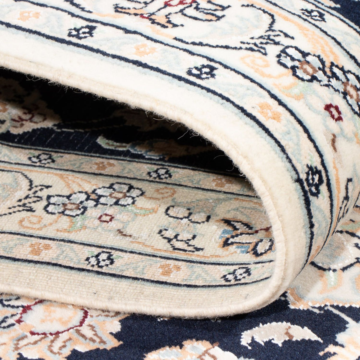 Läufer Perser - Nain - Premium - 295 x 80 cm - dunkelblau