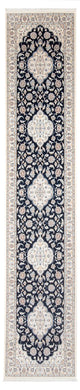 Läufer Perser - Nain - Premium - 400 x 90 cm - dunkelblau