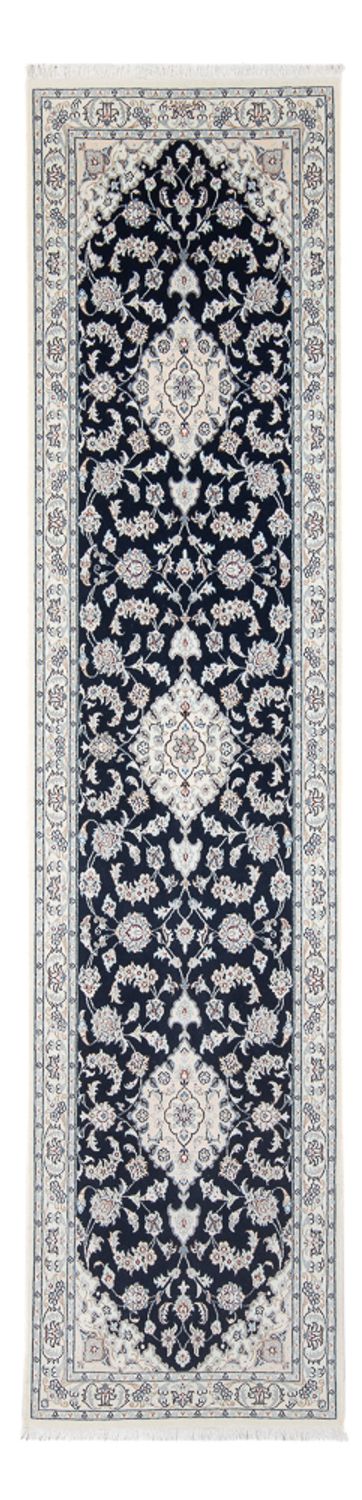 Läufer Perser - Nain - Premium - 300 x 80 cm - dunkelblau