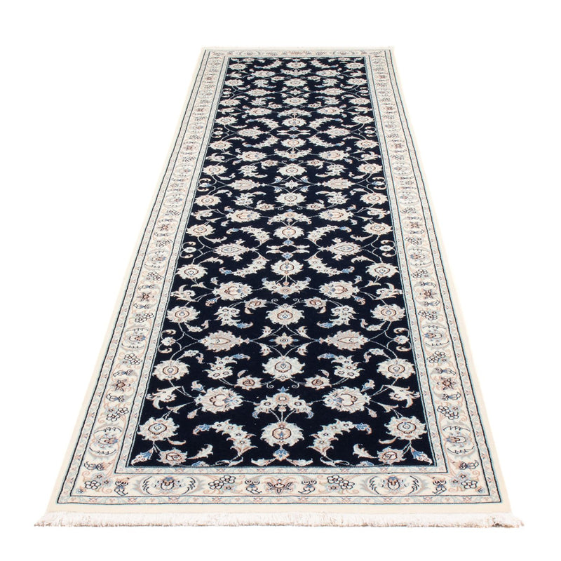 Läufer Perser - Nain - Premium - 302 x 80 cm - dunkelblau