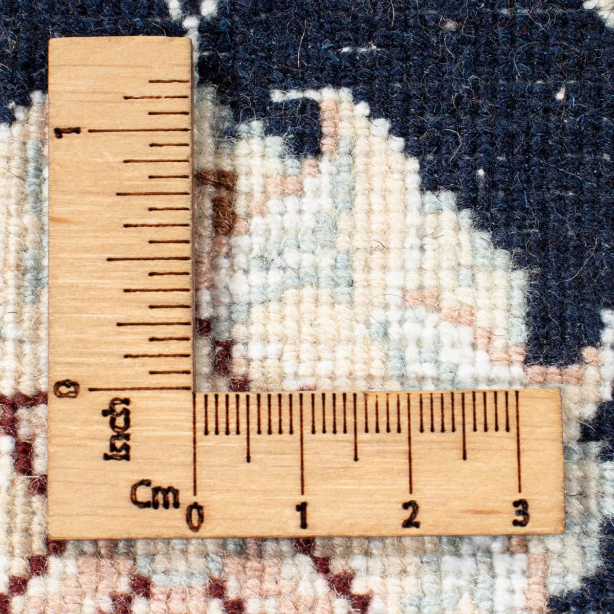 Läufer Perser - Nain - Royal - 194 x 80 cm - dunkelblau