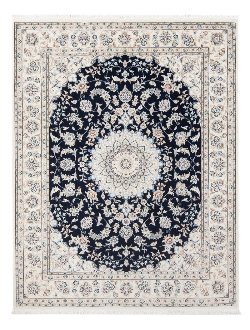 Perserteppich - Nain - Premium - 195 x 150 cm - dunkelblau