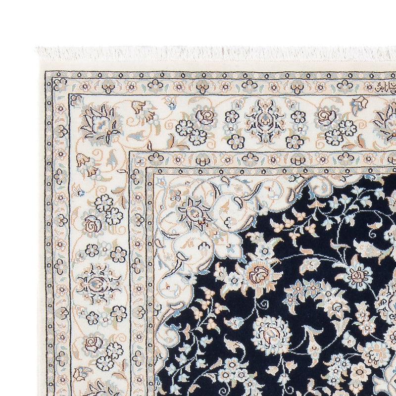 Perserteppich - Nain - Premium - 195 x 150 cm - dunkelblau