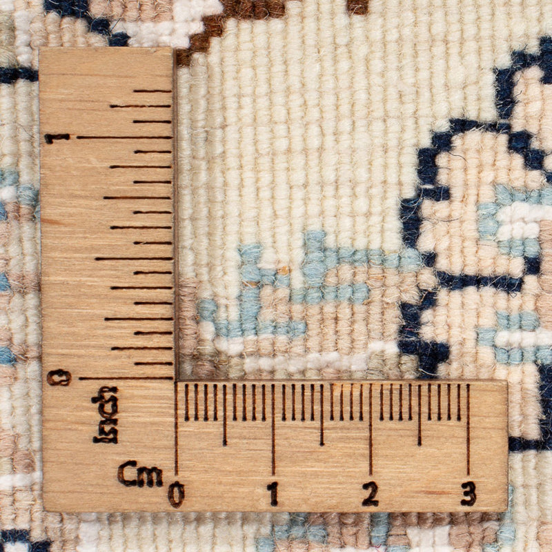 Perserteppich - Nain rund  - 212 x 203 cm - hellblau