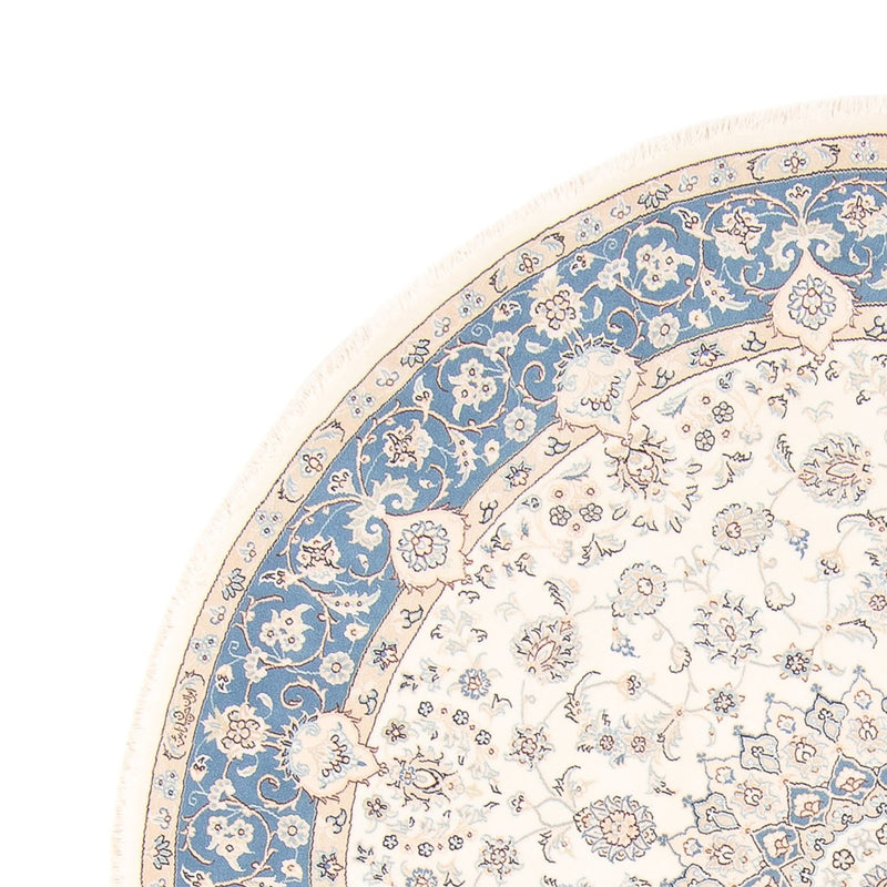 Perserteppich - Nain rund  - 197 x 196 cm - creme