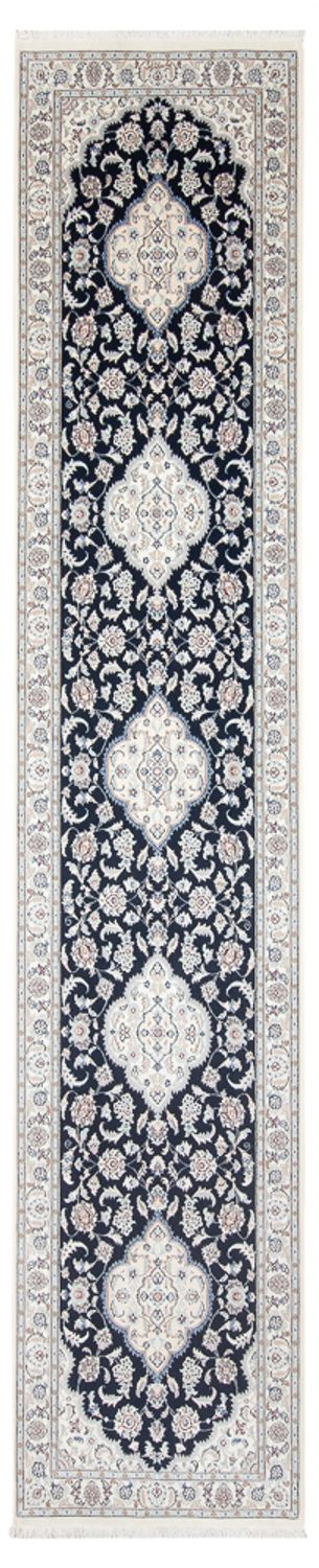 Läufer Perser - Nain - Premium - 392 x 87 cm - dunkelblau